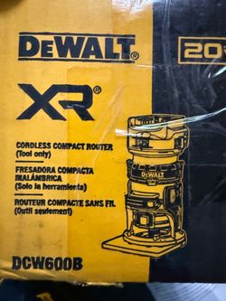 DeWalt XR 20V Cordless Compact Router DCW600B