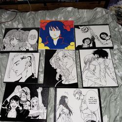 hand painted anime