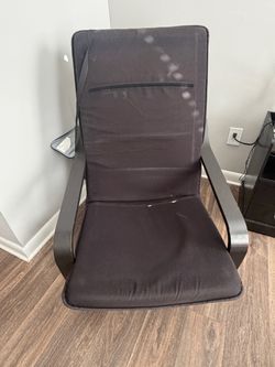 Black accent chair