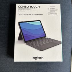 LOGITECH COMBO TOUCH CASE AND KEYBOARD FOR IPAD PRO 11INCH BRAND NEW! $50