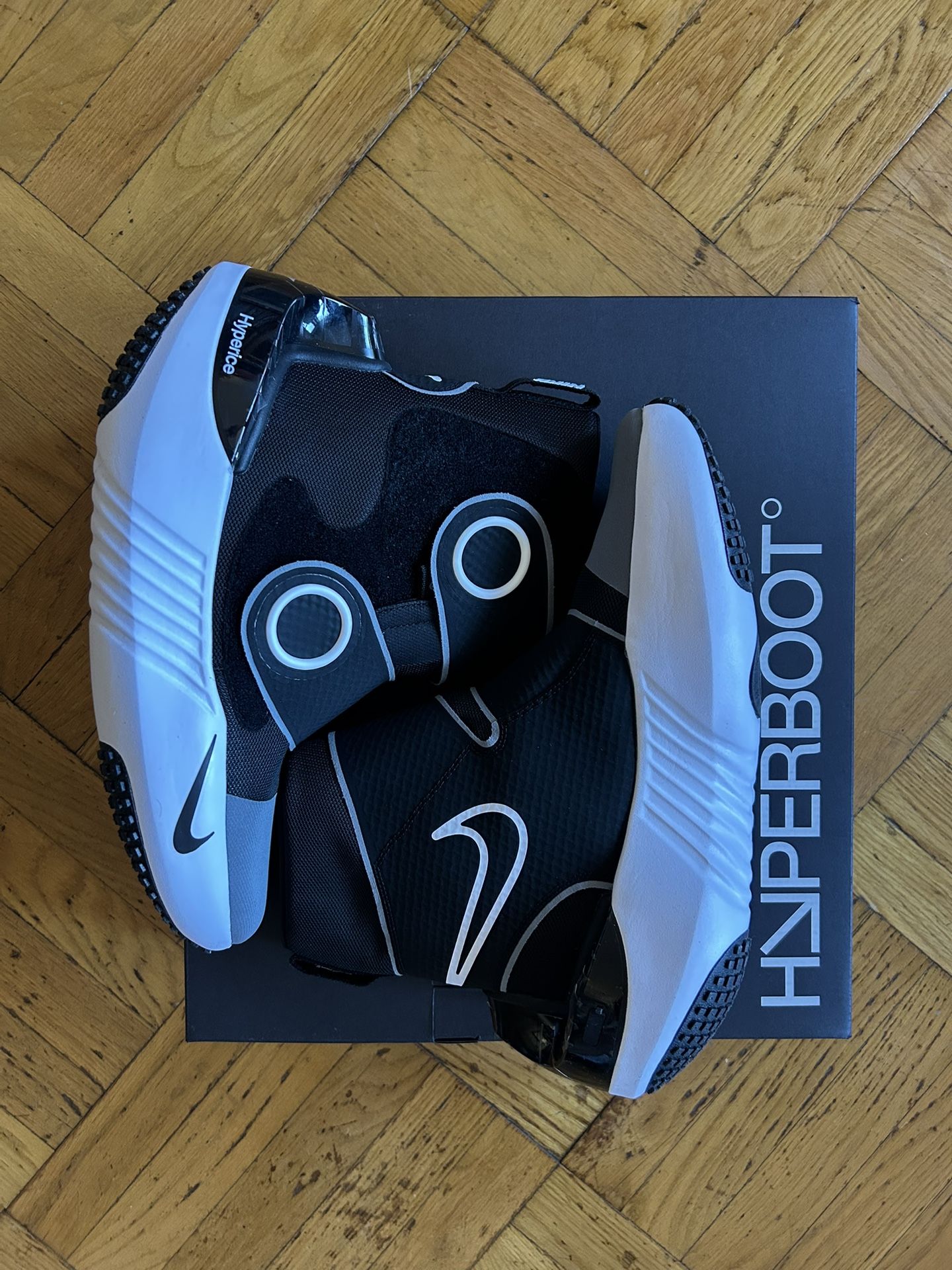 Nike Hyperice x Hyperboot Black White Cool Grey Size L (M 10.5-12 / W 12-13.5)