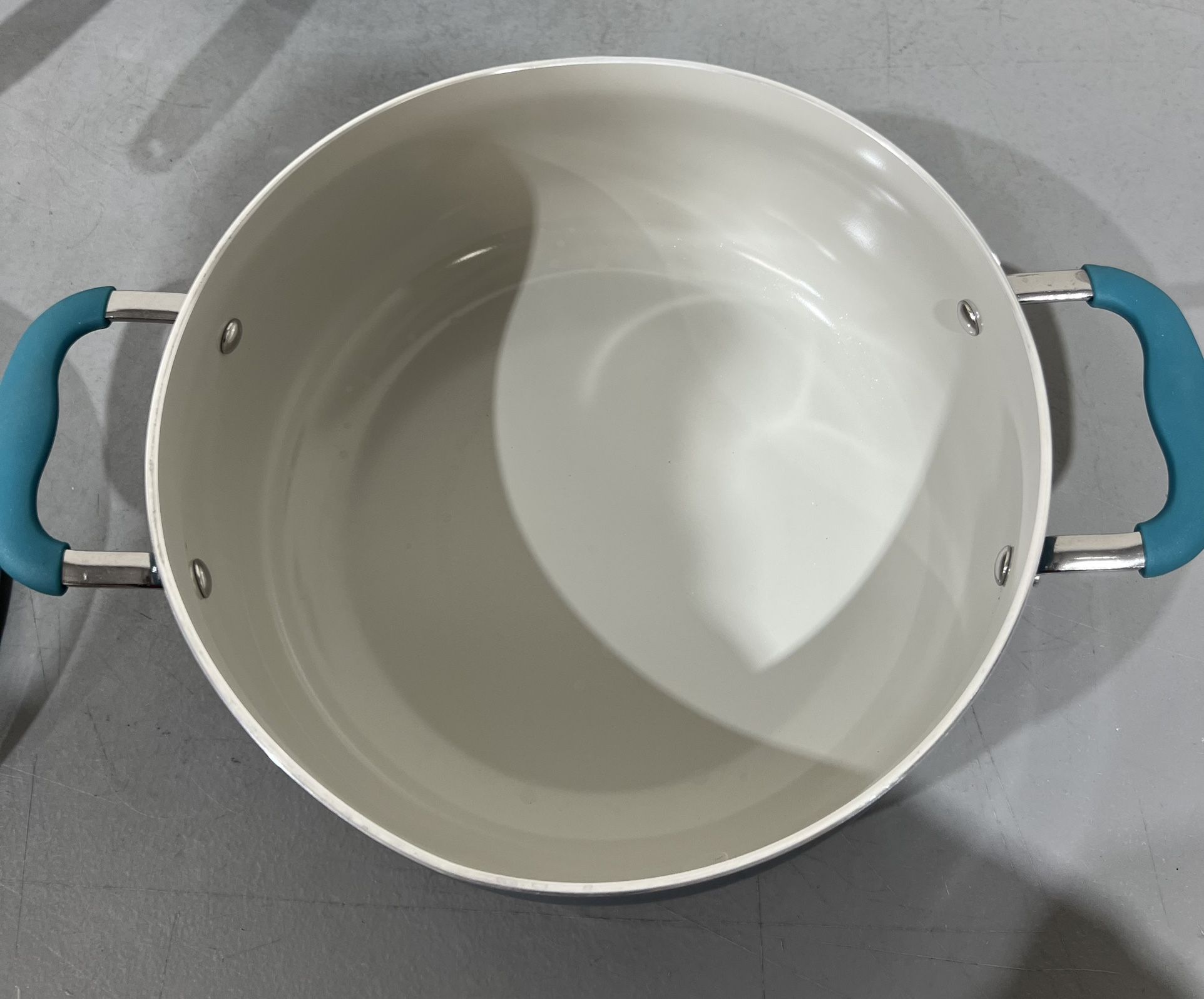 The Pioneer Woman 12-Pieces Porcelain Enamel Classic Ceramic Cookware Set,  Ombre Teal 