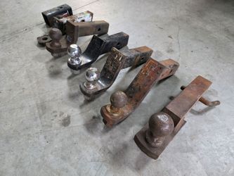 Lot of 5 Trailer Hitch Ball Mounts