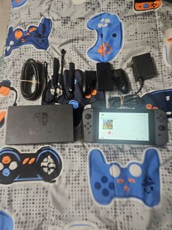 Nintendo switch with mario strikers