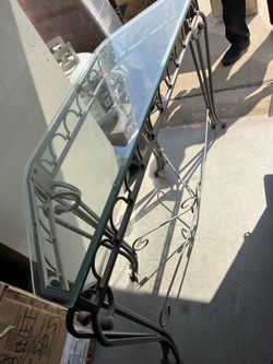 Glass Entry Table