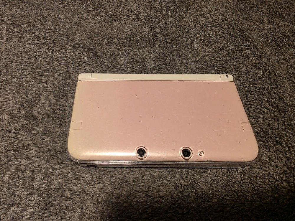 Nintendo 3ds XL Pink White Custom Modd-ed Video Game Console