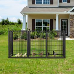 Dog Playpen 8 Panels 40 Height Heavy Duty Dog Fence Puppy Pen for Large Medium Small Dogs Indoor Outdoor Foldable Pet Exercise Pen