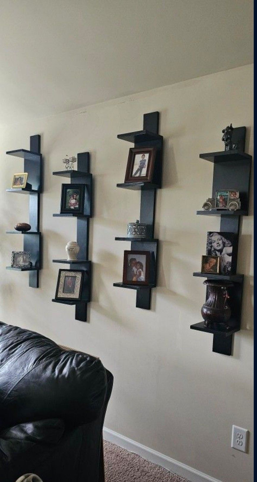Etagere Bookcase - These wall bookshelves are stylish and functional - Total Of Four