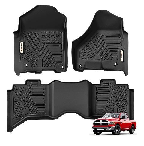 BRAND NEW IN BOX floor mats Fit for 2019 2020 2021 2022 2023 2024 Ram 1500 Classic Crew Cab, 2012-2018 Dodge Ram 1500/2500/3500 Crew Cab