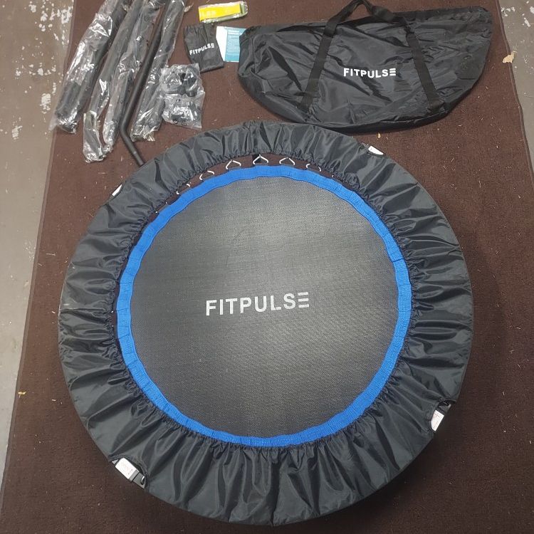FitPulse FITPULSE Mini Trampoline Rebounder - Indoor Trampoline for Adults  - Portable & Foldable - Exercise Trampoline for Adults, Small