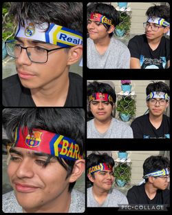 Real Madrid and Barcelona one size headbands $2.00 each