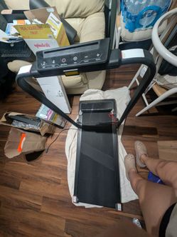 Foldable, portable treadmill
