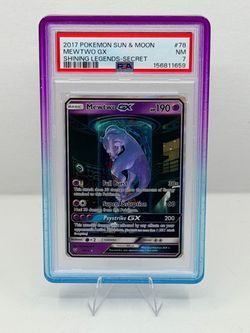 2017 Pokémon Mewtwo GX Shining Legends PSA 7