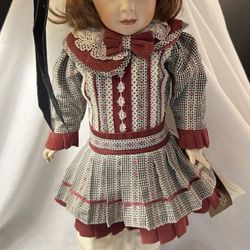 Franklin Heirloom Porcelain  Doll Coca-Cola