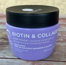 LUSETA Biotin & Collagen Strengthening Hair Mask 16.9 fl oz (500 ml)