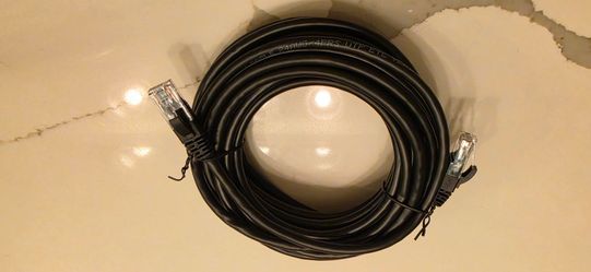CAT6 24AWG 20ft black cable
