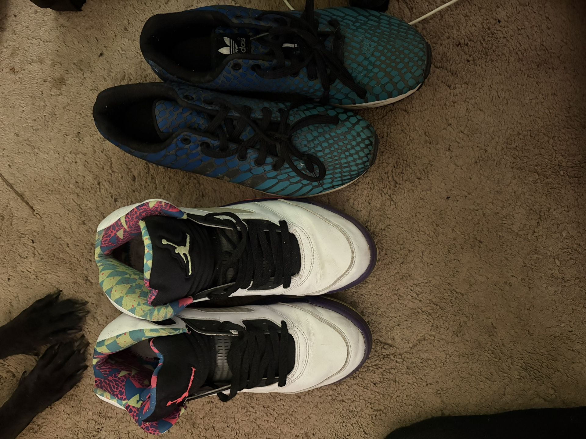 Air Jordan 5 Belair And Adidas