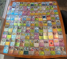 Large Lot of Pokémon Trading Cards