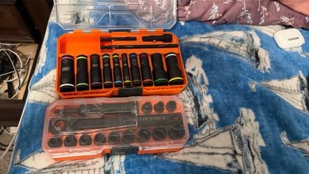 Klein wrench and socket set