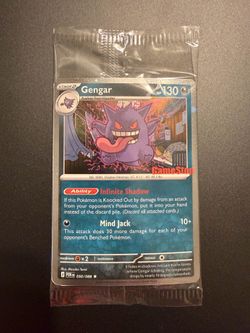 Sealed GameStop gengar stamped promo