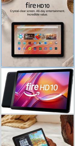 Amazon Fire HD 10 (Extra Accessories Included)