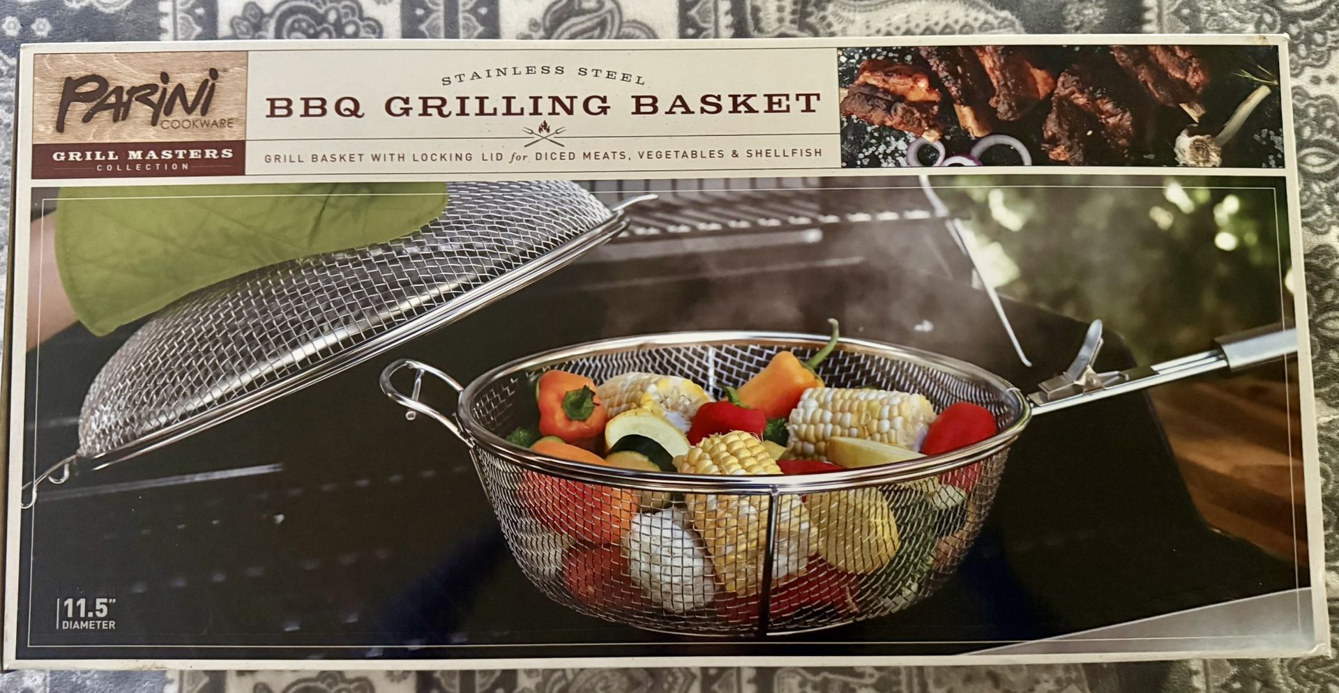 Parini BBQ Grilling Basket New