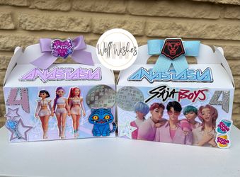 Kpop Huntrix X SajaBoys Favor Boxes