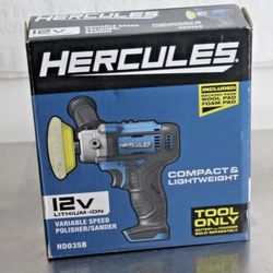 HERCULES HD035B 12V Cordless Variable Speed Polisher/Sander Tool Only 57735
