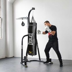 Brand New Everlast Punching Bag Set Up