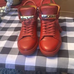 Buscemi Red Leather Shoes