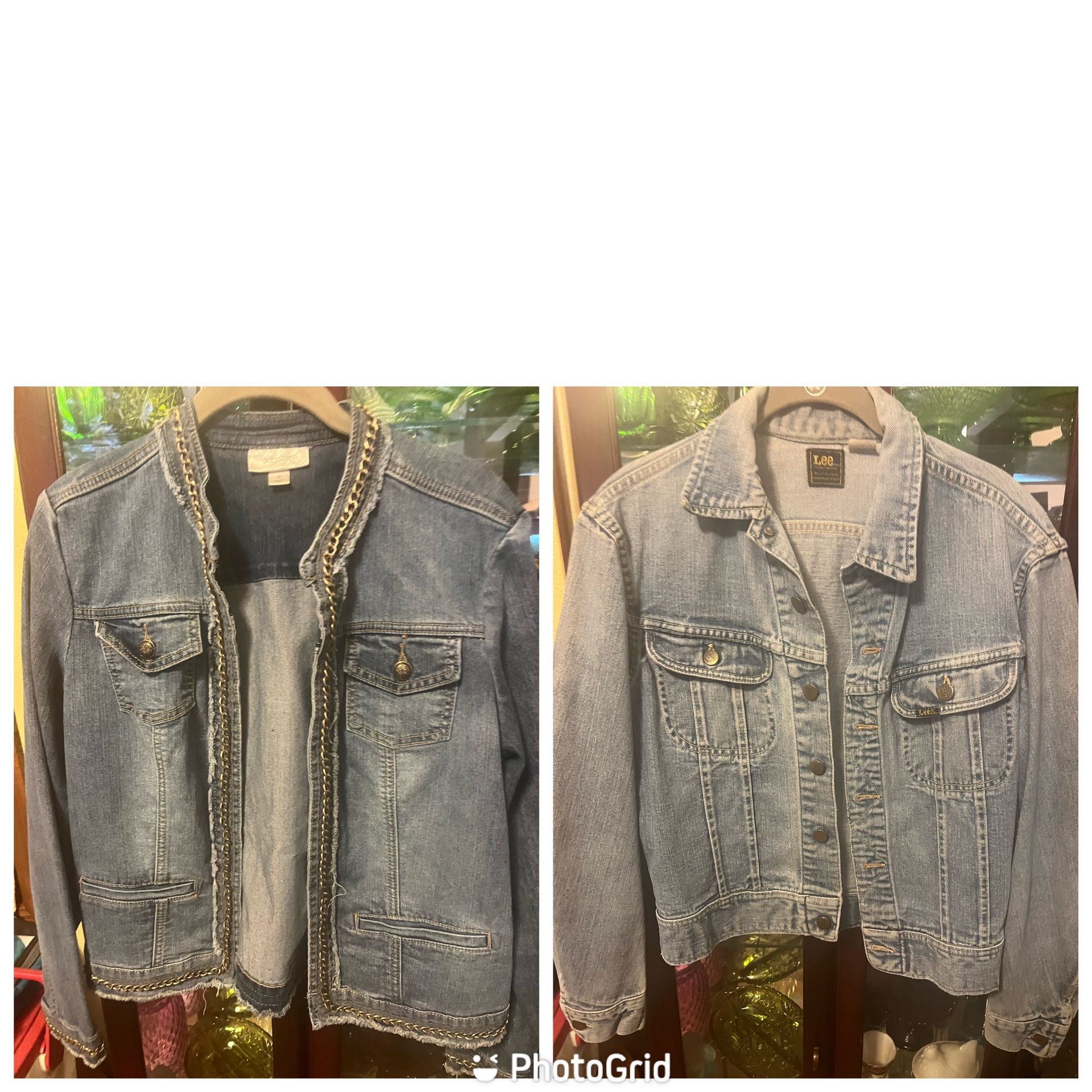 2 Women Jean Jackets Size Medium