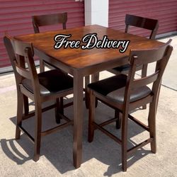 Dining Set Table and 4 Chairs Counter Hight See photos and details