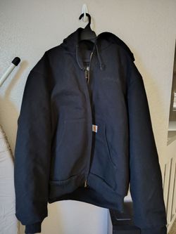 Men's XL Carhartt Black Zip Up Hoodie Jacket