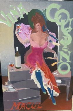 Vino Casino Woman Painting