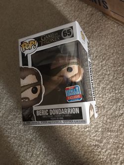 Funko pop convention exclusive game of thrones beric dondarrion