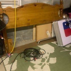 Full Size Oak Headboard 