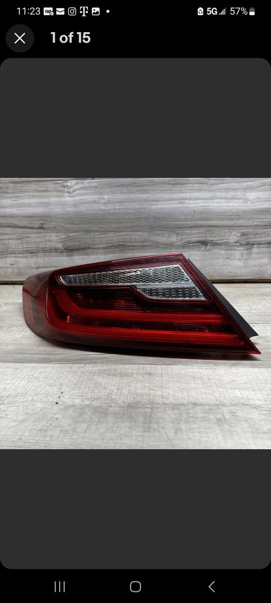 2016-2017 Honda Accord Coupe Driver LEFT Tail Light OEM