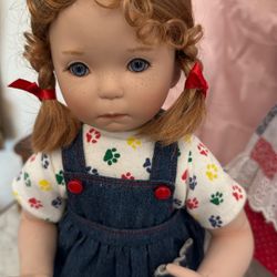 Love Cats  Porcelain  Doll