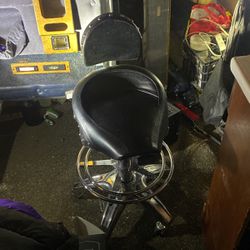 Rolling Harley or Motorcycle Seat Stool