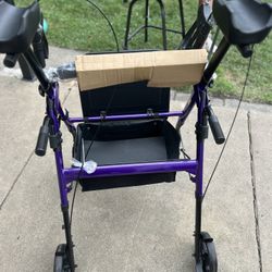 Walker With Breaks And Seat NEW