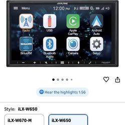 Alpine iLX-650 7 Inch Stereo