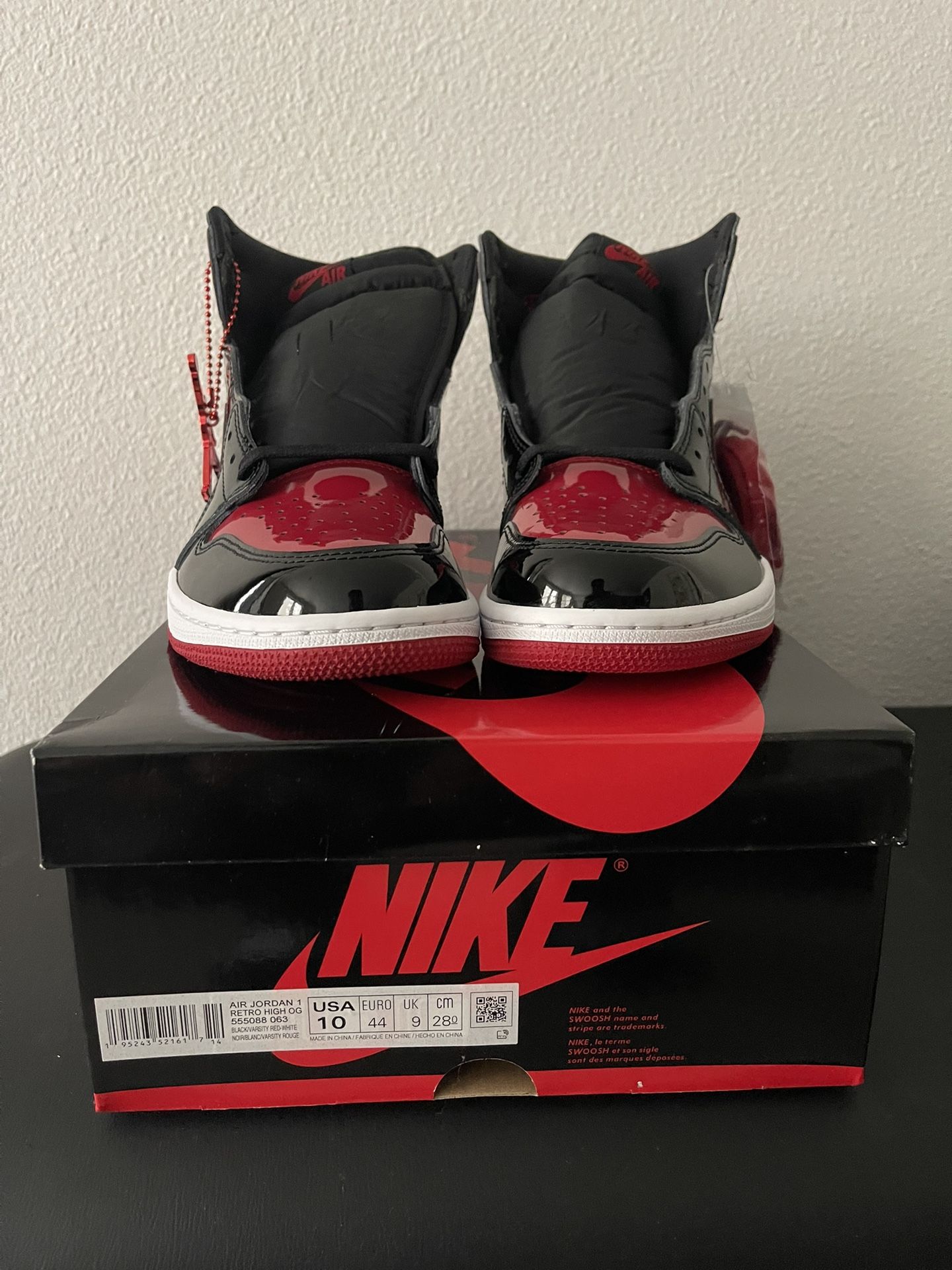 2021 Jordan Patent Bred 1 Size 10 - Brand New