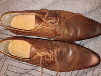Kurt Geiger Brown Leather Oxford Dress Shoes