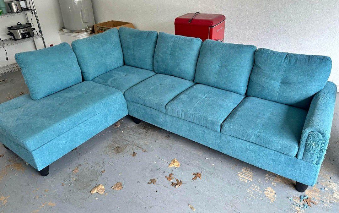 Sectional & Chair (delivery available)