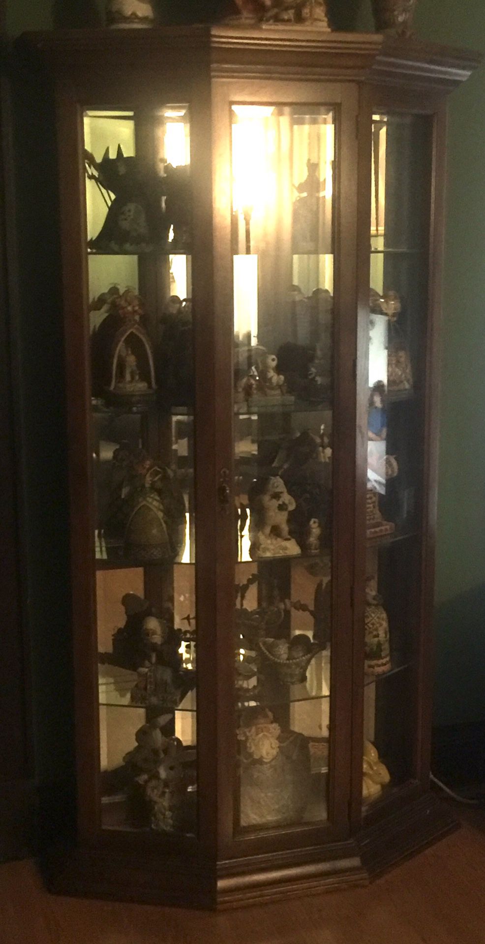 Beveled glass Curio Cabinet