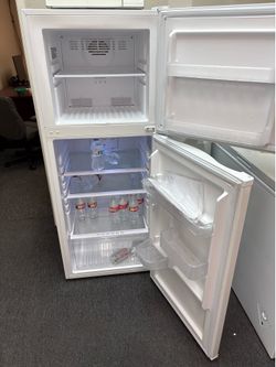 Microwave and fridge
