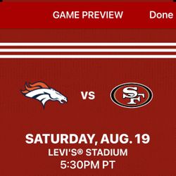 49ers Ticket 
