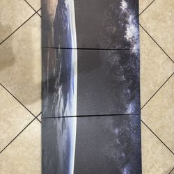 Space Earth  Milky Way Wall Art