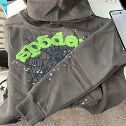 Grey Sp5der Hoodie