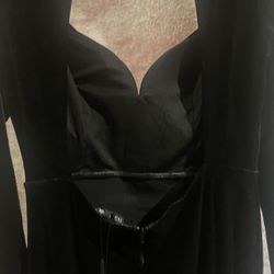 Black soft Velvet Dress